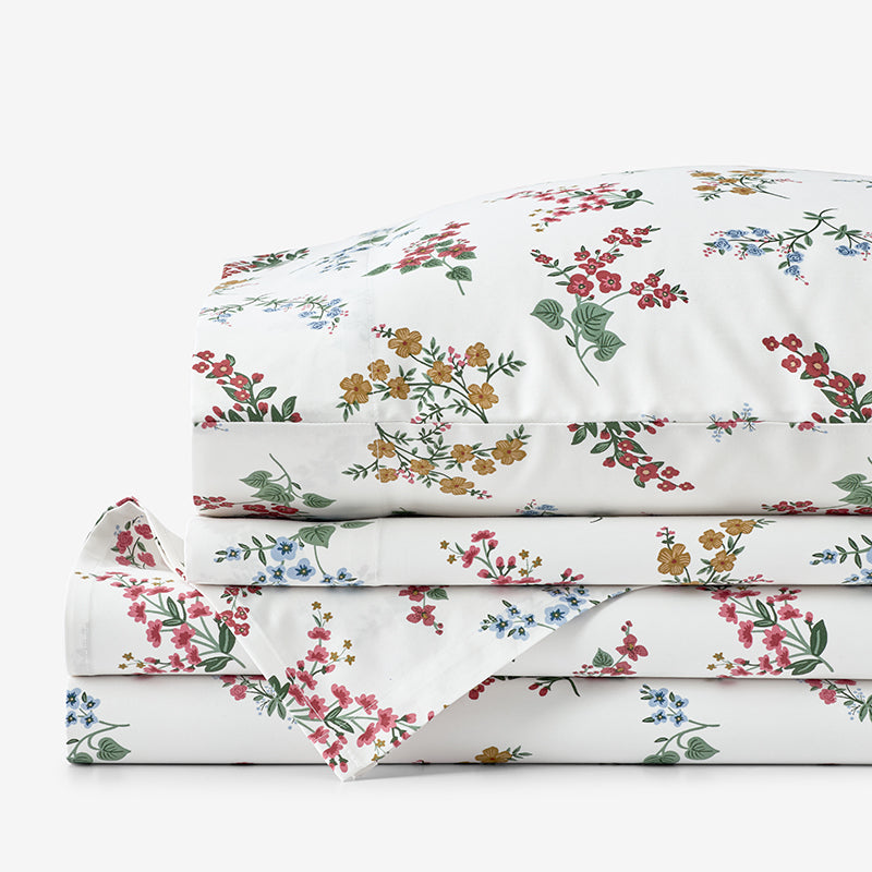 Amelia Classic Smooth Sateen Bed Sheet Set - Multi, Twin,Multi