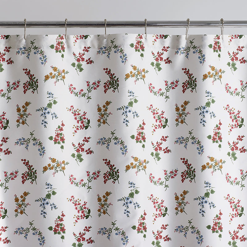 Amelia Classic Smooth Sateen Shower Curtain - Multi,Multi