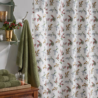Amelia Classic Smooth Sateen Shower Curtain - Multi,Multi