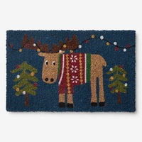 Holiday Coir Door Mat - Moose, 24 in. x 36 in.,Moose