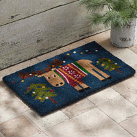 Holiday Coir Door Mat - Moose, 24 in. x 36 in.,Moose