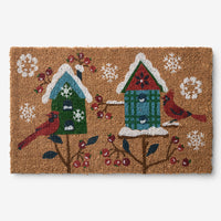 Holiday Coir Door Mat - Bird House, 24 in. x 36 in.,Bird House