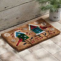 Holiday Coir Door Mat - Bird House, 24 in. x 36 in.,Bird House