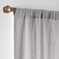 Linen Window Curtain - Gray, 96 in.,Gray