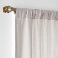 Linen Window Curtain - Sand, 96 in.,Sand