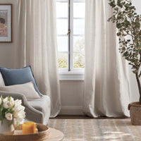 Linen Decorative Square Pillow Cover - Sand,  24 in. x 24 in.,Sand