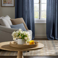 Linen Decorative Square Pillow Cover - Slate Blue, 20 in. x 20 in.,Slate Blue
