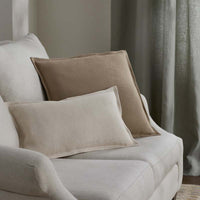 Linen Decorative Square Pillow Cover - Taupe, 20 in. x 20 in.,Taupe