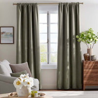 Velvet Blackout Window Curtain - Sage Green, 96 in.,Sage Green