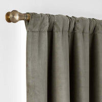 Velvet Blackout Window Curtain - Sage Green, 96 in.,Sage Green