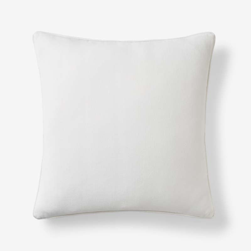 Velvet Decorative Square Pillow Cover - Cream, 20 in. x 20 in.,Cream