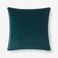 Velvet Decorative Square Pillow Cover - Dark Teal, 20 in. x 20 in.,Dark Teal