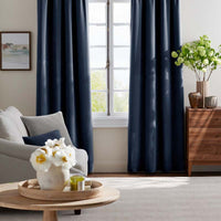 Velvet Decorative Square Pillow Cover - Indigo, 24 in. x 24 in.,Indigo