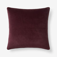 Velvet Decorative Square Pillow Cover - Plum, 20 in. x 20 in.,Plum