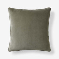Velvet Decorative Square Pillow Cover - Sage Green, 20 in. x 20 in.,Sage Green