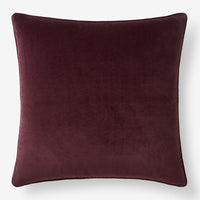 Velvet Decorative Square Pillow Cover - Plum, 24 in. x 24 in.,Plum