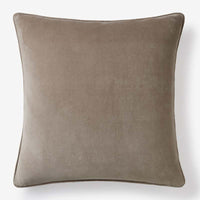 Velvet Decorative Square Pillow Cover - Taupe, 24 in. x 24 in.,Taupe