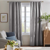 Texture Blackout Window Curtain - Silver, 63 in.,Silver