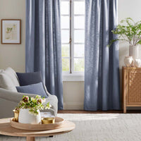 Texture Decorative Square Pillow Cover - Denim Indigo,  24 in. x 24 in.,Denim Indigo
