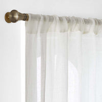 Sheer Window Curtain - Natural, 96 in.,Natural