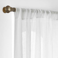 Sheer Window Curtain - White, 96 in.,White