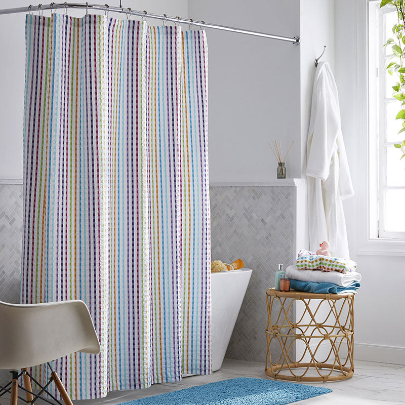 Spectrum Shower Curtain - White,White