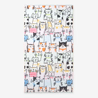 Cotton Terry Beach Towel - Cats,Cats