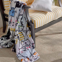 Cotton Terry Beach Towel - Cats,Cats