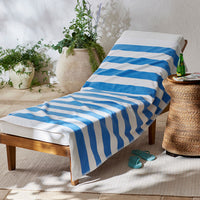 Classic Cabana Stripe Beach Towel - Blue,Blue