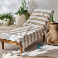 Classic Cabana Stripe Beach Towel - Taupe,Taupe