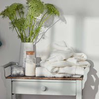 Plush Spa Solid Bath Sheet - Cream,Cream