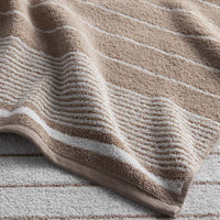 Plush Spa Stripe Bath Towel - Light Mocha,Light Mocha