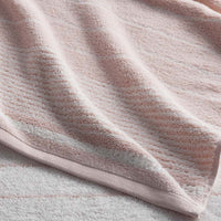 Plush Spa Stripe Bath Sheet - Light Rose Quartz,Light Rose Quartz