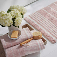 Plush Spa Stripe Bath Sheet - Light Rose Quartz,Light Rose Quartz