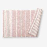 Plush Spa Stripe Bath Rug - Dark Rose Quartz, 24 in. x 40 in.,Dark Rose Quartz