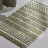 Plush Spa Stripe Bath Rug - Dark Willow, 24 in. x 40 in.,Dark Willow
