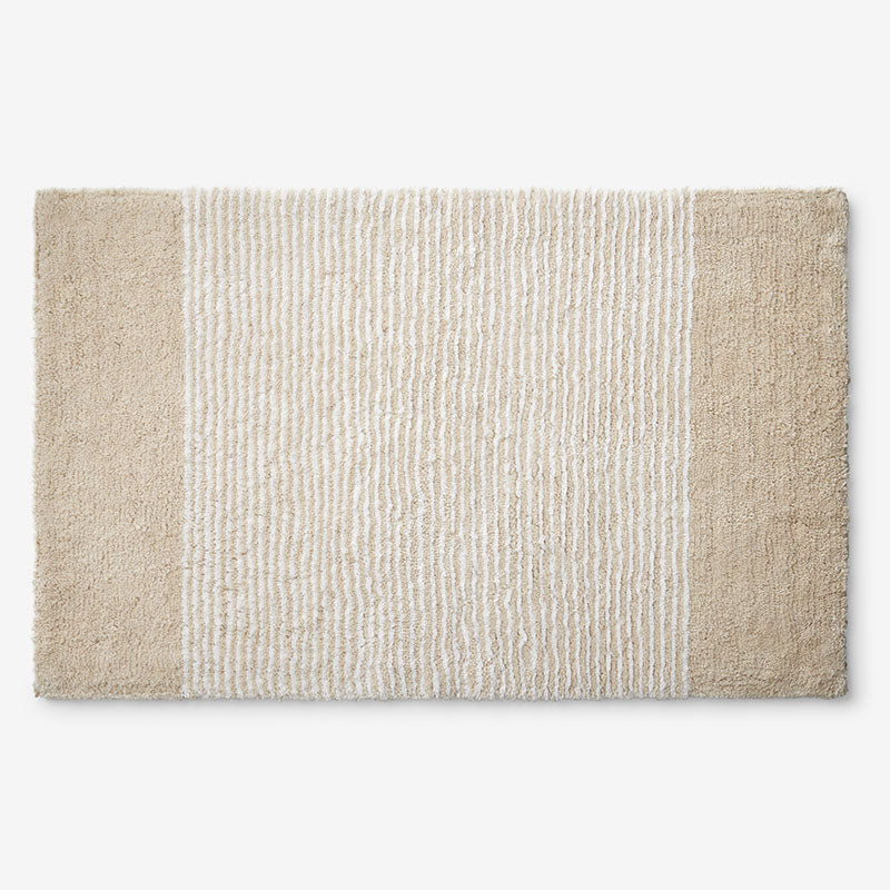 Striped Bath Rug - Jute, 21 in. x 34 in.,Jute