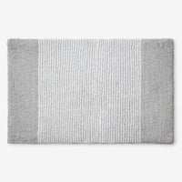 Striped Bath Rug - Silver, 21 in. x 34 in.,Silver