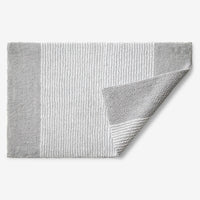 Striped Bath Rug - Silver, 21 in. x 34 in.,Silver