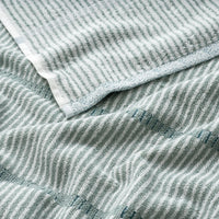 Narrow Stripe Reversible Cotton Bath Sheet - Spa Green,Spa Green