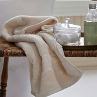 Mirage Aegean Cotton Washcloths, Set of 2 - Ecru,Ecru
