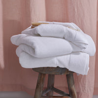 Mirage Aegean Cotton Washcloths, Set of 2 - White,White