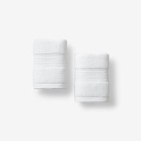 Mirage Aegean Cotton Washcloths, Set of 2 - White,White