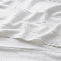 Textured Stripe Washcloths, Set of 2 - White,White