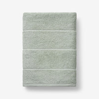 Textured Stripe Bath Towel - Green Mist,Green Mist
