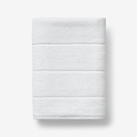 Textured Stripe Bath Towel - White,White