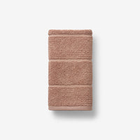 Textured Stripe Hand Towel - Dusted Clay,Dusted Clay