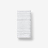 Textured Stripe Hand Towel - White,White