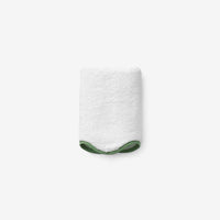Scalloped Edge Washcloth - Green,Green