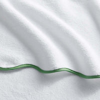 Scalloped Edge Hand Towel - Green,Green